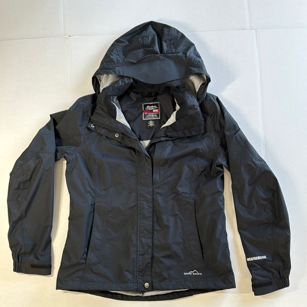 Eddie Bauer Weatheredge Rain Jacket—Black